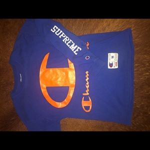 SUPREME X CHAMPION long sleeve tee shirt